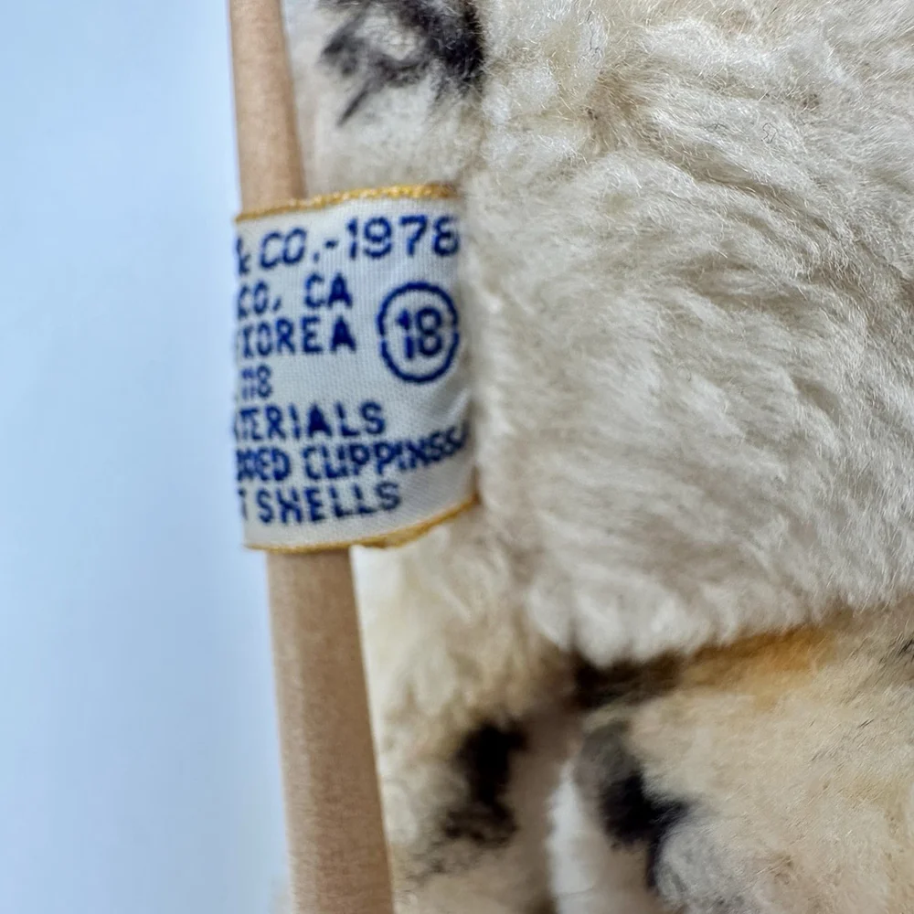 VINTAGE 1976 R. DAKIN BABY CHEETAH Plush Cub Leopard Cat Stuffed Animal RARE